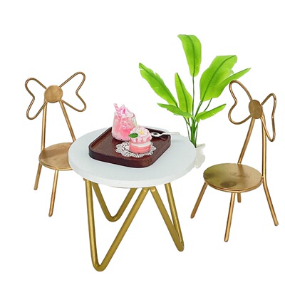 Miniature food play table coffee table model 1:12 points