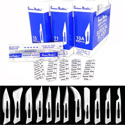 10PCS Swann Morton Carbon Steel Scalpel Surgical Blade11/15
