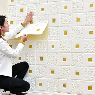 3D Wall Sticker Imitation Brick aterproof Wallpaper Room