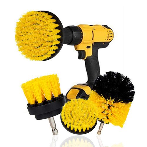 3Pcs/Set Electric Scrubber Brush Drill Brush Kit Plastic跨境