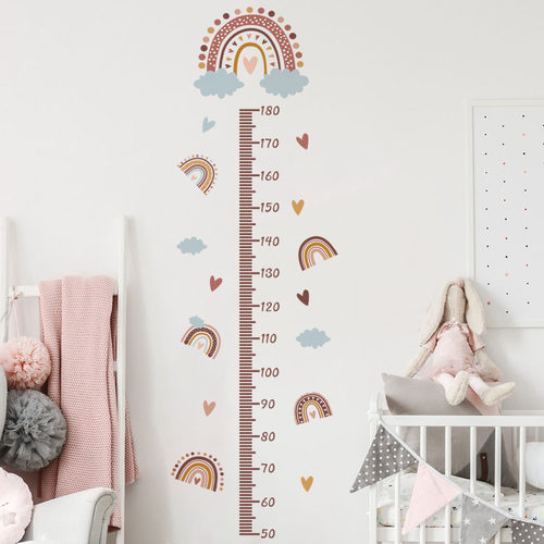 Rainbow Clouds Love Height Stickers Wall Stickers Living Roo
