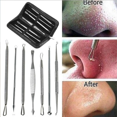 7pcs/set Stainless Facial Acne Spot Pimple Remover Extractor