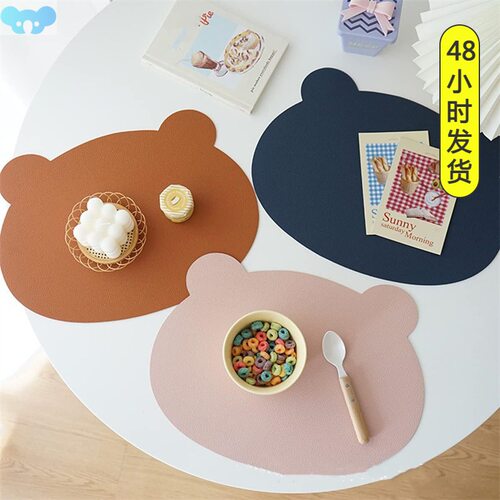 Leather table mat greaseproof coasters waterproof heatproof