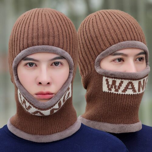 Winter Men Women Thick Beanie Hat Knitted Hat Winter Cap跨境