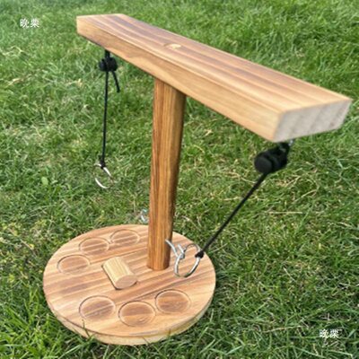 Ring Toss Game Wooden Bar Tabletop Hooks Sets of Rings Arran