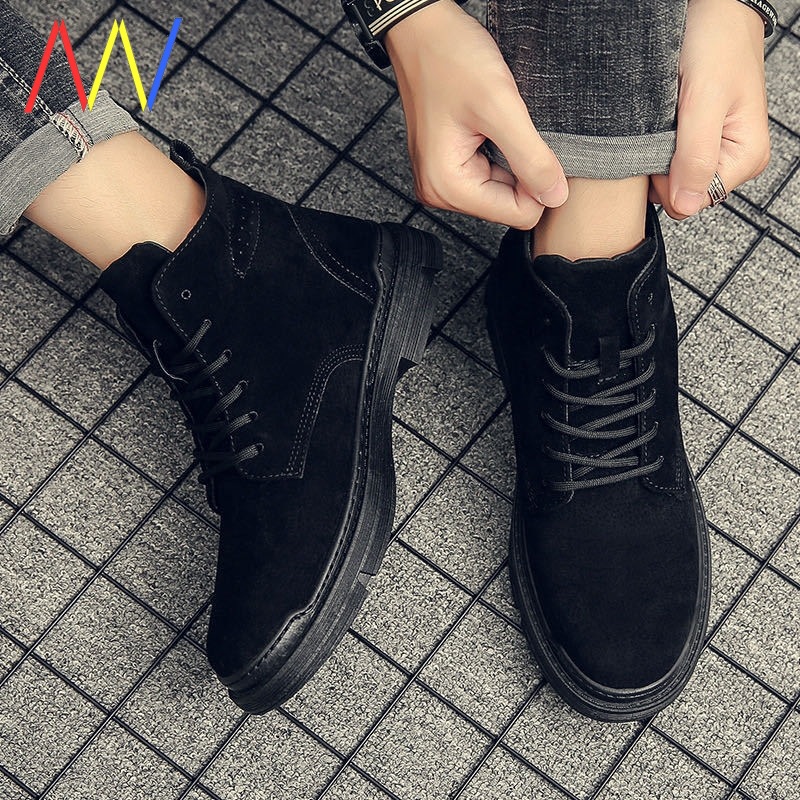 Men Winter Shoes Man Casual Ankle Mens for Martin Boots 18