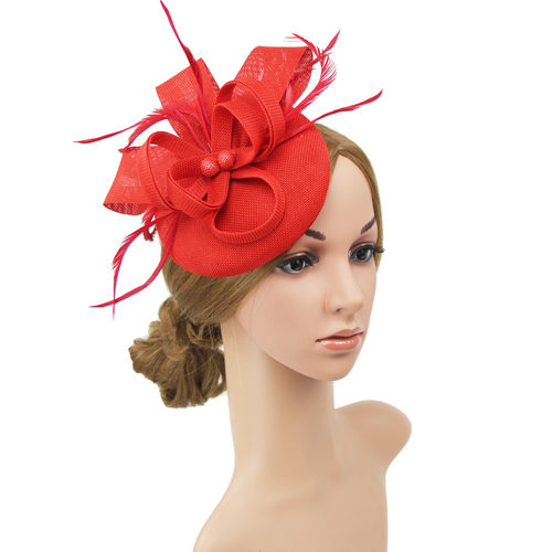 Fascinators Flower Hats, Ladies Pillbox Headband with,跨境专