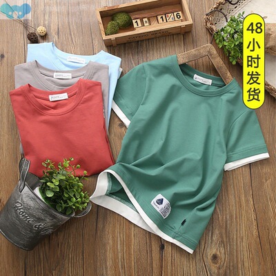 Children's clothing boys short-sleeved t-shirt 2024 t-shirt
