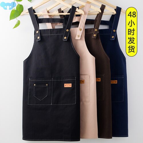 Coverall Adult Catering Work Apron Printed Canvas罩衣大人1