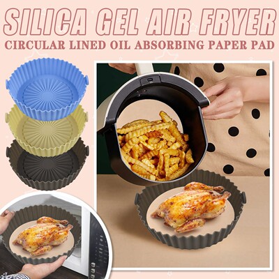 Silicone Air Fryer Liner Non-Stick Steamer Pad Baking Inner
