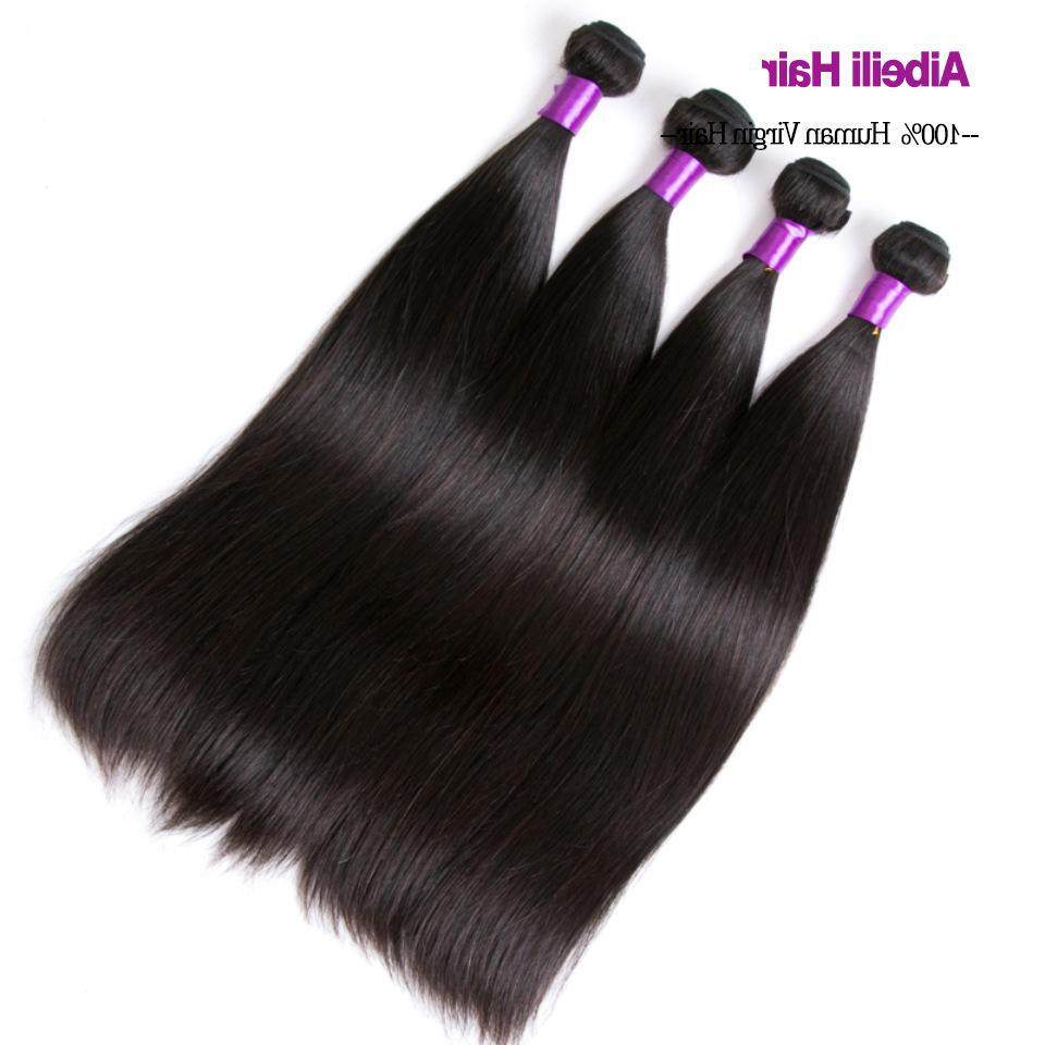 NewReal hair Brazilin straight human hair Extensions