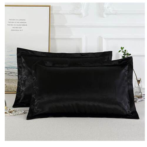 1PC Pure Silk satin Pillowcase Silky Soft Pillow Case