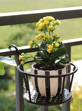 Balcony planter iron hanging basin hanging railing阳台花架1