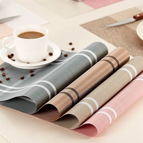 4pcs placemats pvc placemat bar mat plate mat table mat set