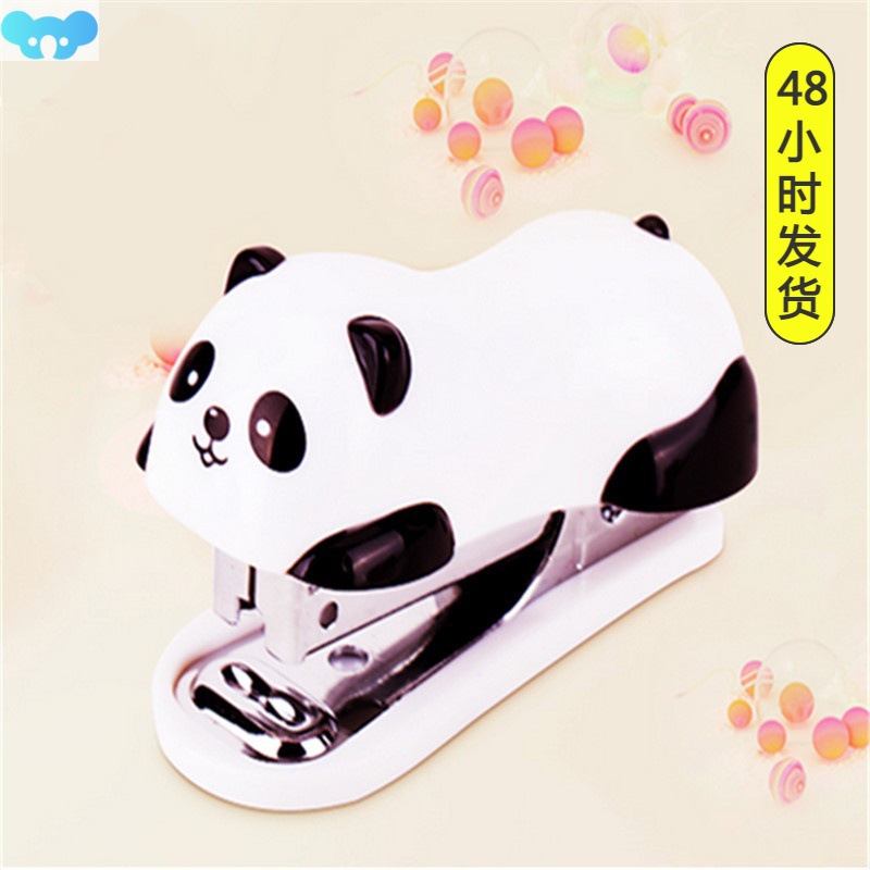 1pcs Panda cartoon Mini Stapler  school supplies office跨境