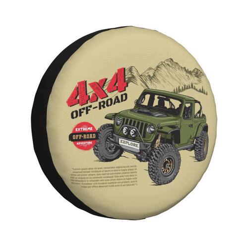 Off-road Mountain Adventure Travel Spare Wheel Tire Cover跨