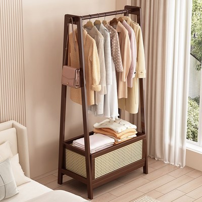 衣帽架卧室床边挂衣架非实木开放式衣柜2025新款简约家用落地衣架