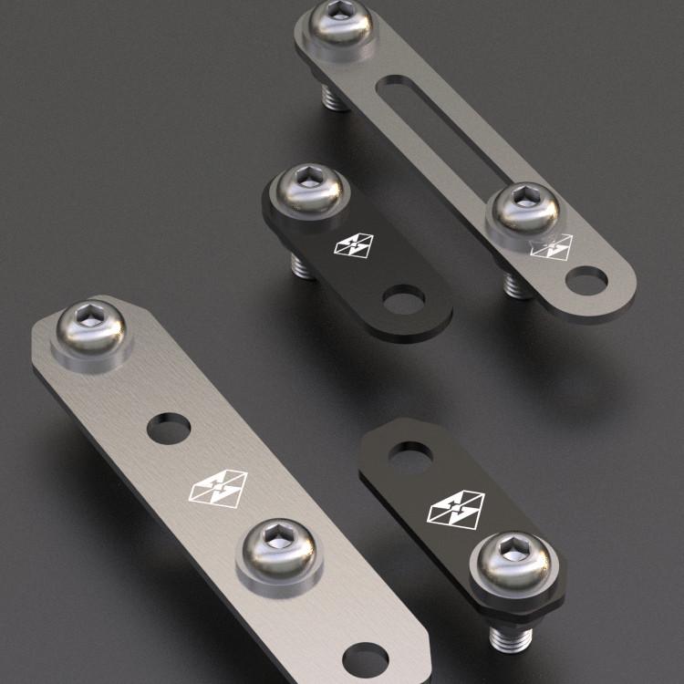 灵兽适用电动车九号E N A B C F系列前后轮挡泥板加高垫片支架