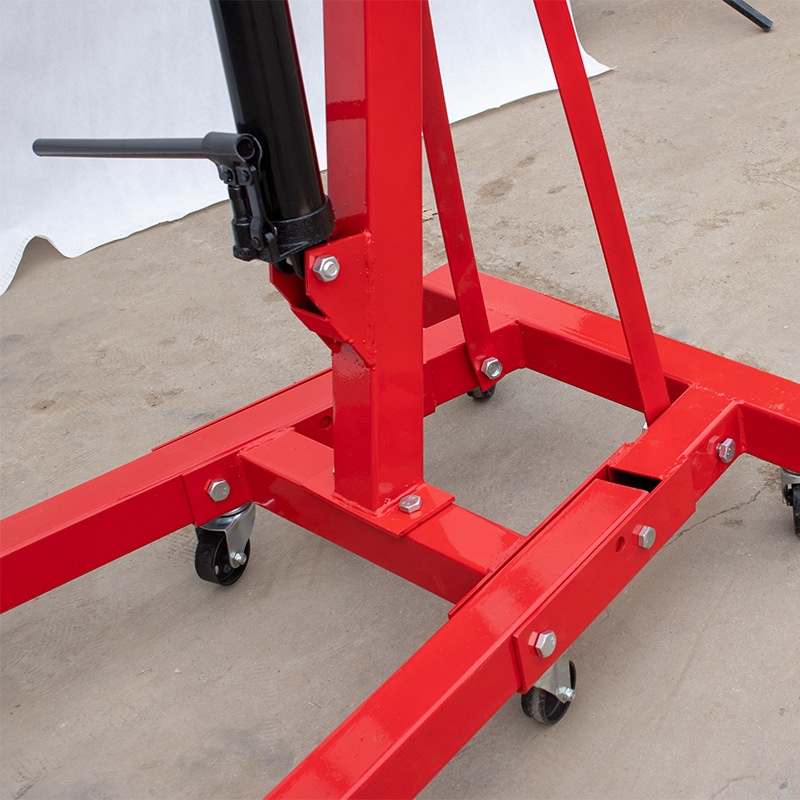 液压移动式手动液压小吊机3吨2t折叠手动液压发动机小吊机