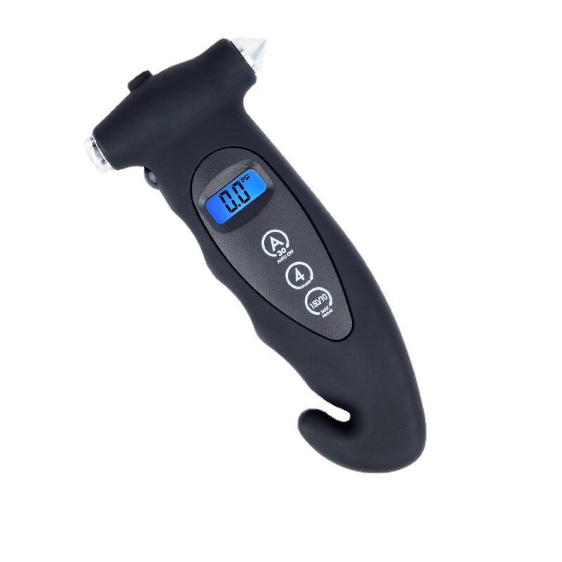 锤胎压计数显胎压计多功能液晶数显数字胎压计汽车5合1胎压表