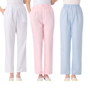 医生护士服裤子白粉蓝色全松紧腰西裤冬夏装工作服夏冬装薄款
