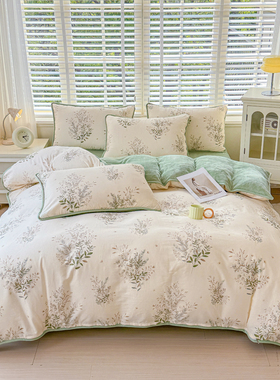 7x7牛奶绒被套单件180x200ab面棉加绒一面绒一面棉被罩230x230冬