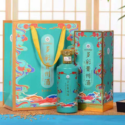 多彩贵州酒多彩醉仁53度酱香型白酒纯粮食酒500ml*6瓶整箱礼盒装