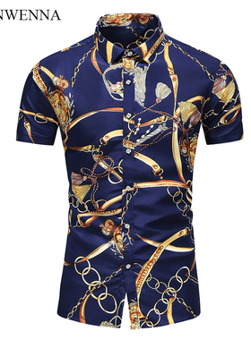 Sleeve Shirts Men 2020 Casual Plus Size Beach Hawaiian Shirt