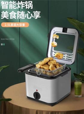 电热锅炸炉薯条油炸锅麻花油炸机家用 oil fryer cook pan bakin