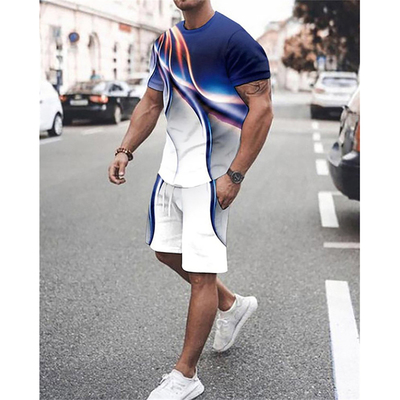 l  Men Tracksuit T-shirt Shorts outfits Sets Oversized Cloth