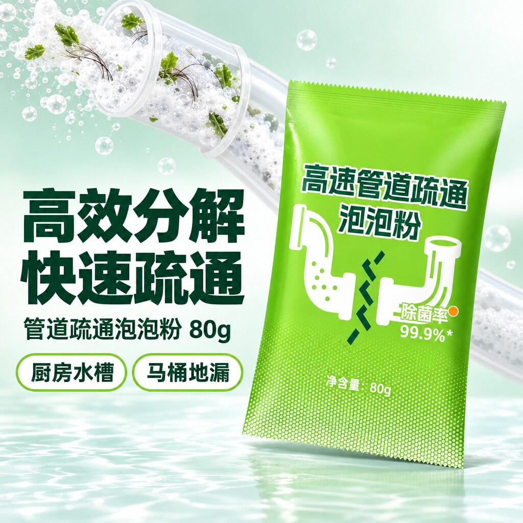 下水道马桶强力疏通除臭泡泡粉