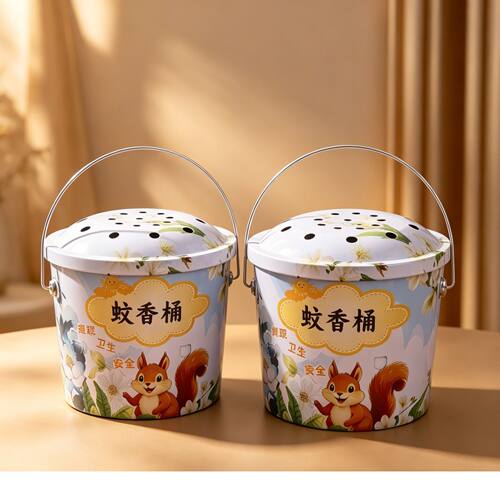 带盖防烫手提蚊香桶盘户外露营