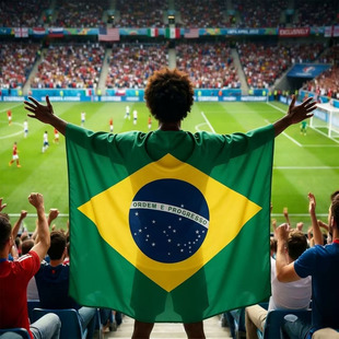 巴西Argentina Flag Cape Cloak带袖可穿戴旗帜经典旗帜世界杯