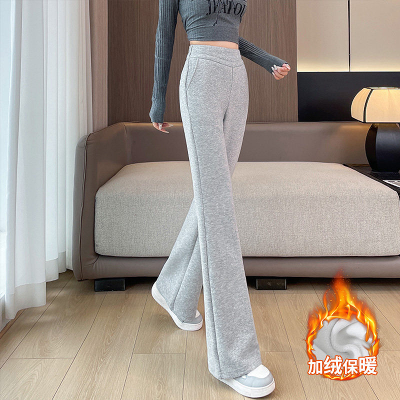 休闲微喇叭裤女阔腿直筒春秋冬季