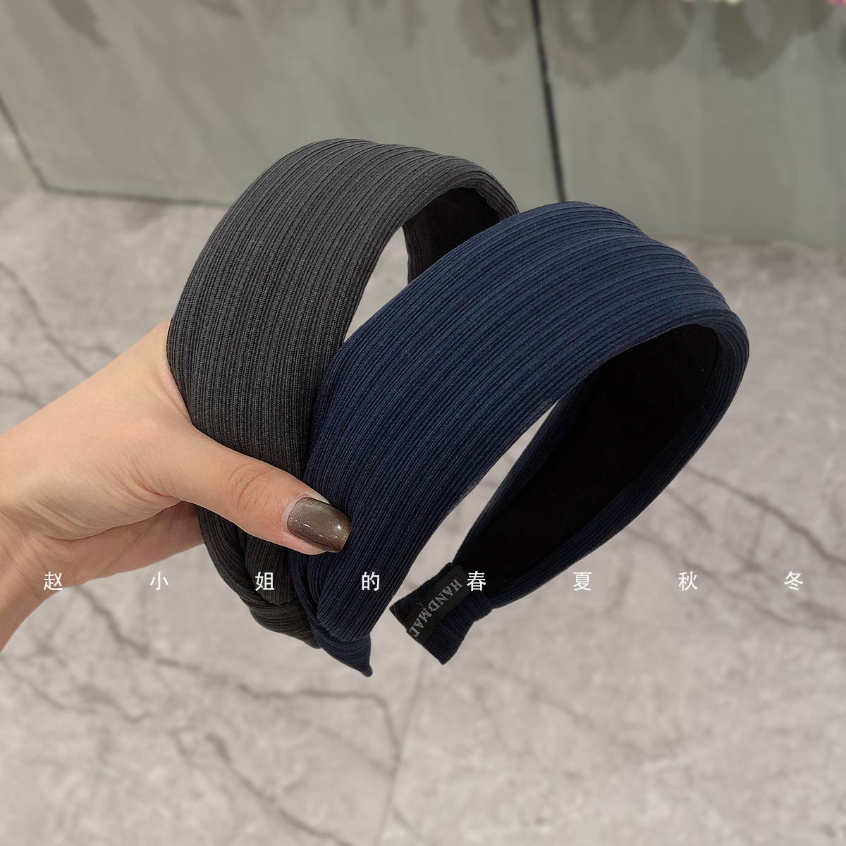 韩国发饰极简风气质宽边发箍