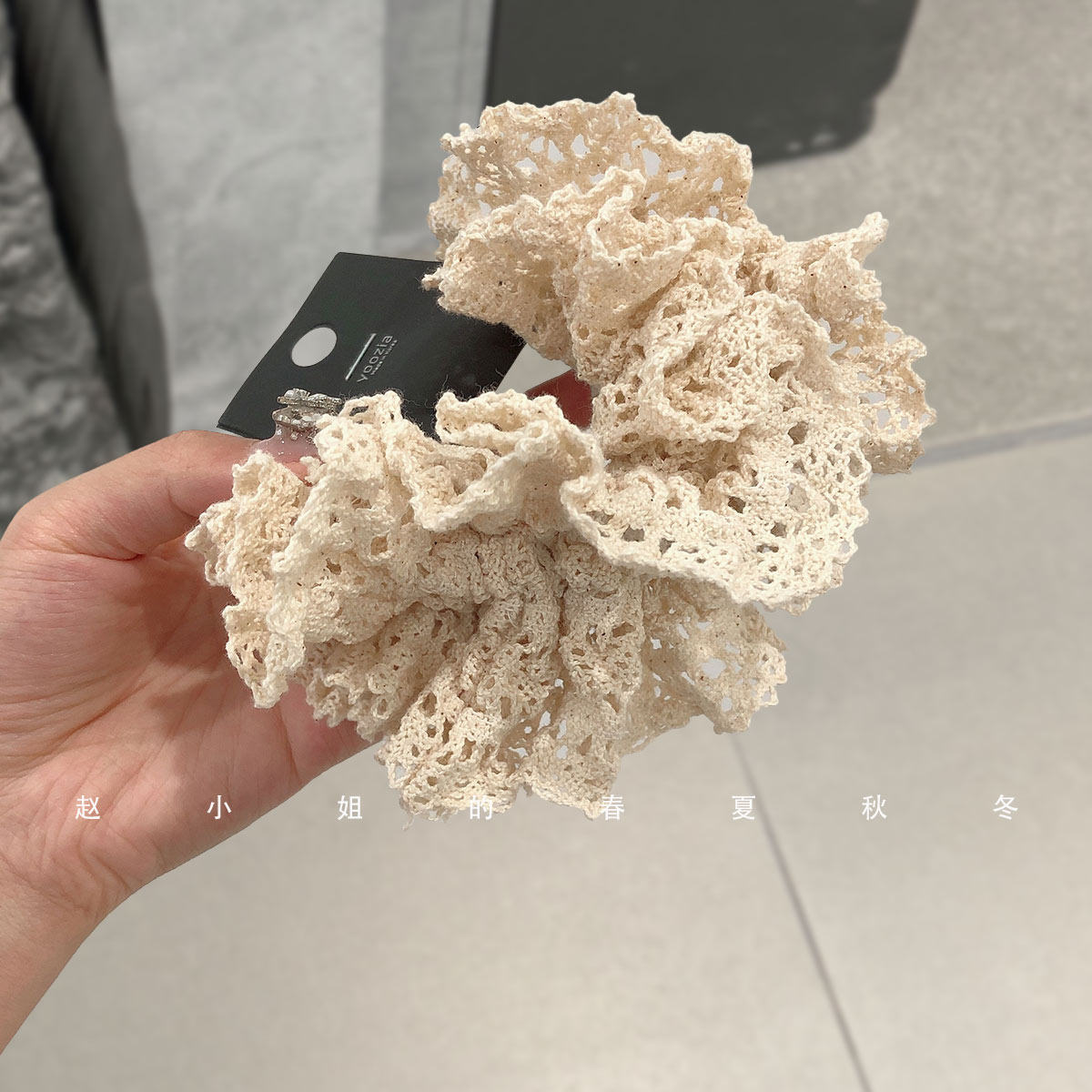 韩国发饰头饰秋冬饰品百搭ins风气质可爱甜美头绳毛线大肠发圈