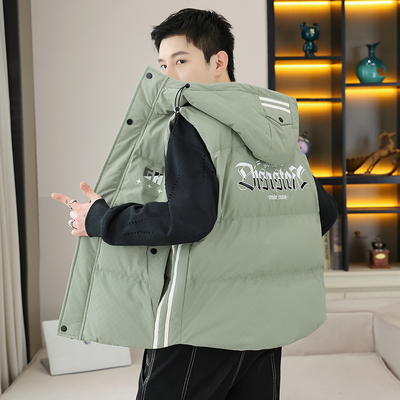 冬季新款羽绒马甲男装时尚休闲