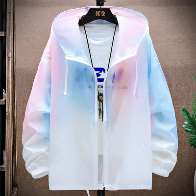 渐变色凉感防晒衣服男女款