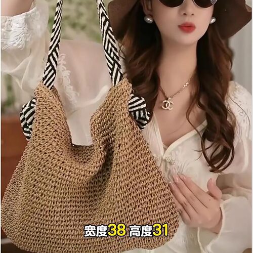 编织包休闲度假小众手工草编