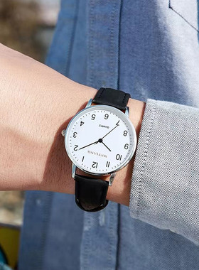 考试专用手表男女初高中学生公务员简约大数字潮流高考电子石英表