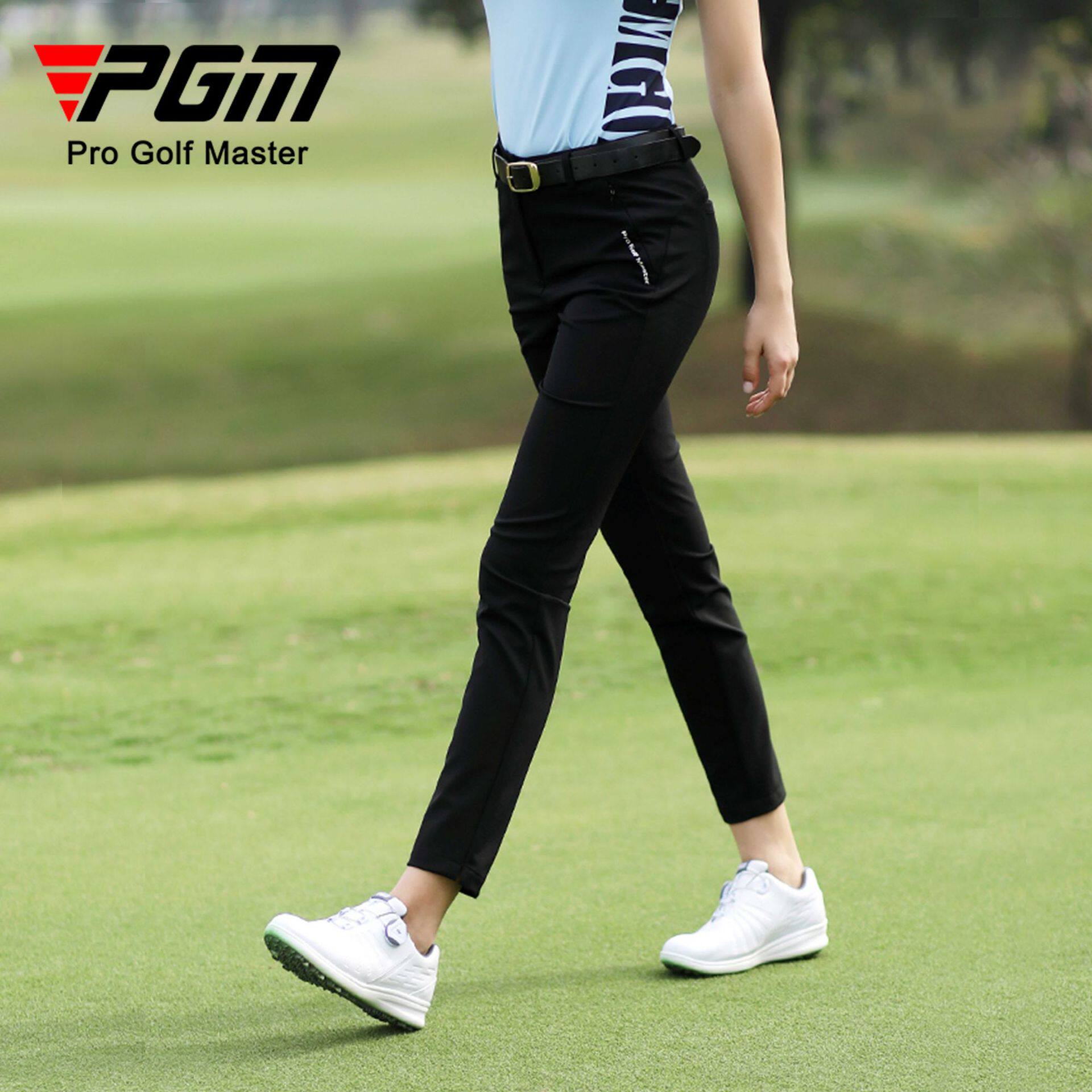 PGM高尔夫裤子女长裤高弹性防水面料修身显瘦运动休闲女裤