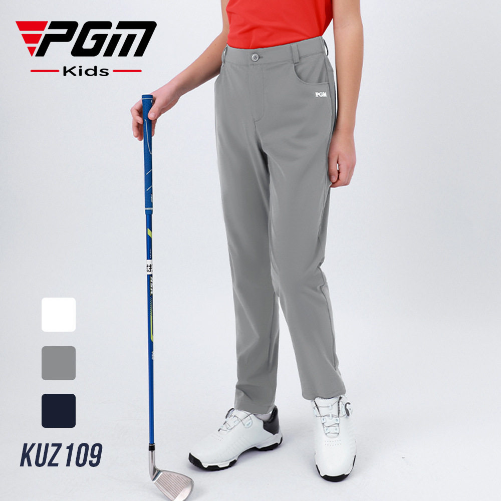 PGM高尔夫裤子夏季男童golf长裤吸湿排汗透气速干海外