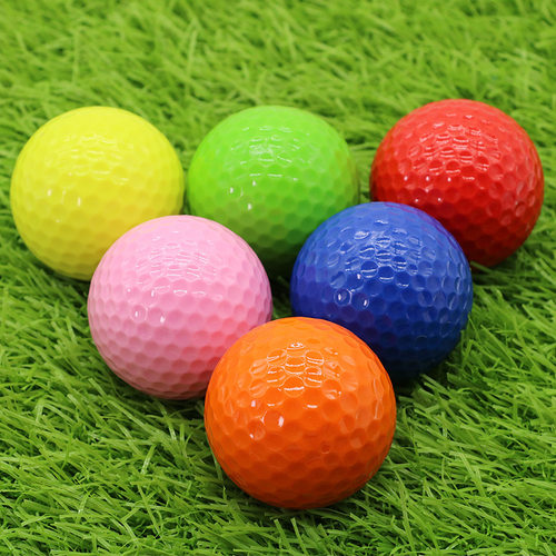 高尔夫练习球双层练习球好球GOLF练习球多彩礼品球高尔夫用品配件