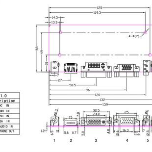 通用10-65寸液晶屏HDMI DVI VGA转LVDS驱动板DIY笔记本显示器套件