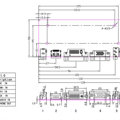 通用10-65寸液晶屏HDMI DVI VGA转LVDS驱动板DIY笔记本显示器套件