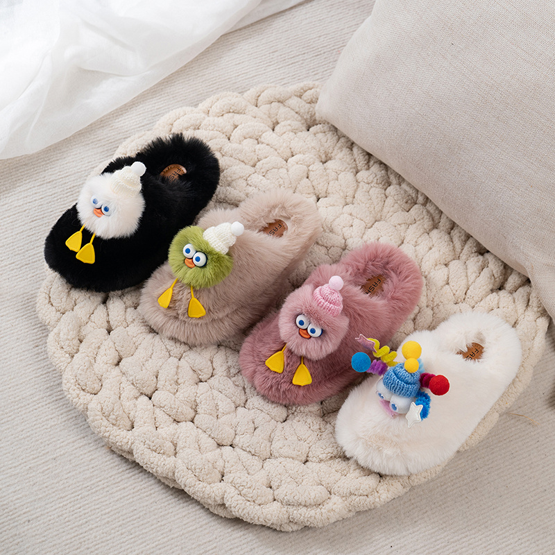 小女孩可爱卡通包头超柔防滑棉拖