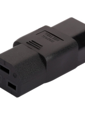 WA-0168机箱 电脑通用品字形三竖C14转C21转换头 10A转16A插头