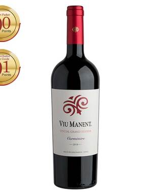 威玛(Viu Manent)酒庄特酿珍藏佳美娜空加瓜谷原瓶进口干红葡萄酒