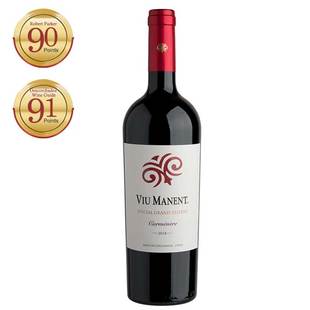 威玛(Viu Manent)酒庄特酿珍藏佳美娜空加瓜谷原瓶进口干红葡萄酒