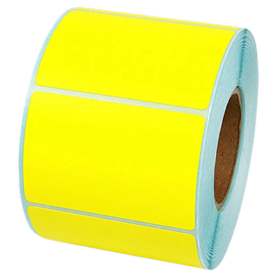 原木净彩色三防热敏标签纸50*40X800张红黄蓝绿棕橙紫粉色条码不干胶打印纸超市留样奶茶价格贴纸服装仓储